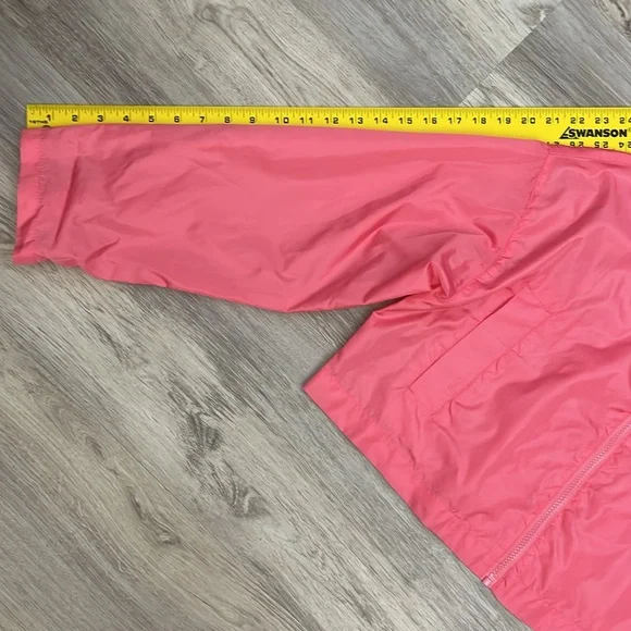 ASOS Pink Cropped Long Sleeve Zip Front Lightweight Windbreaker Hoodie Size 2 - Picture 10 of 14